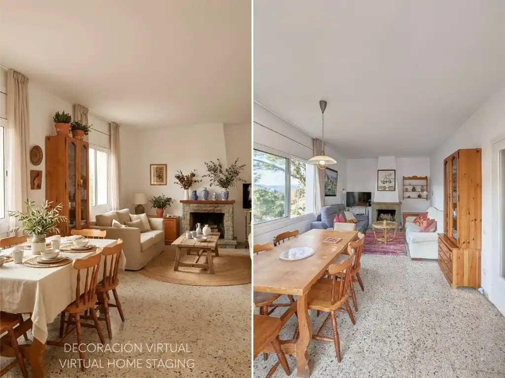 Menjador de Casa o xalet en venda en Lloret de Mar amb Jardí privat, Terrassa i Balcó