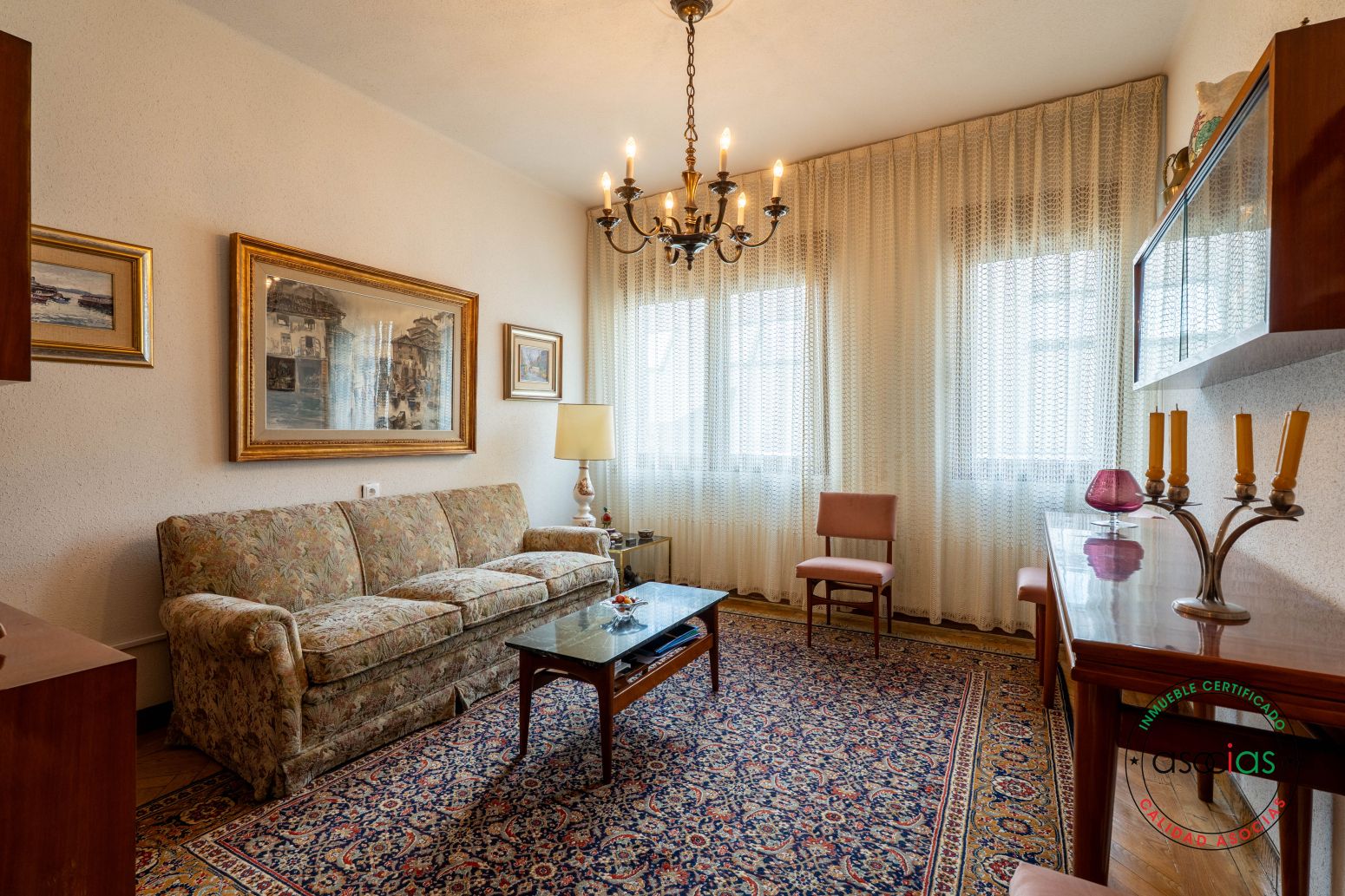 Sala d'estar de Pis en venda en Gijón  amb Parquet
