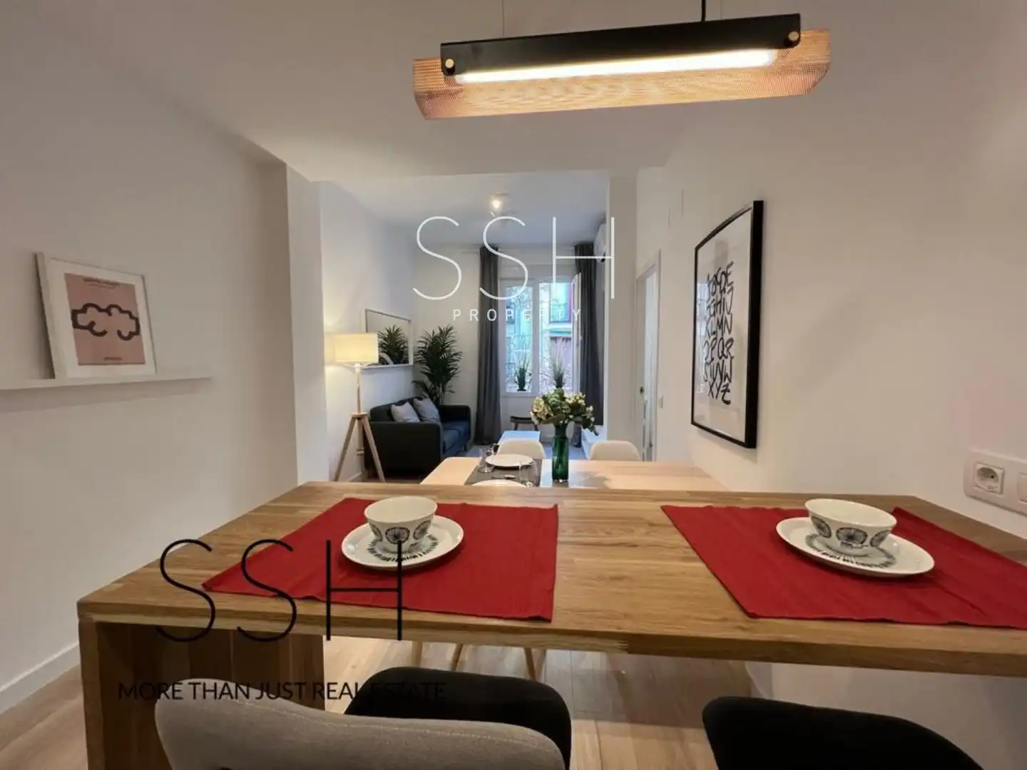 Dining room of Flat for rent in Madrid  with Air Conditioner, Heating and Furnished