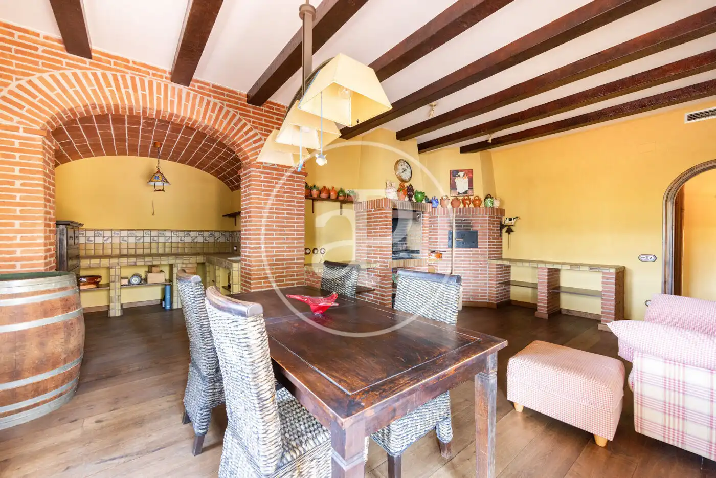 Comedor de Casa o chalet en venta en Argentona con Aire acondicionado, Calefacción y Jardín privado