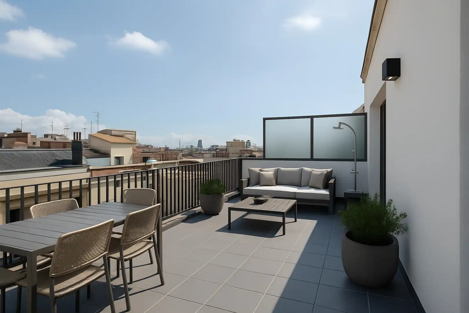 Terrasse von Dachboden zum Verkauf in Barcelona mit Terrasse