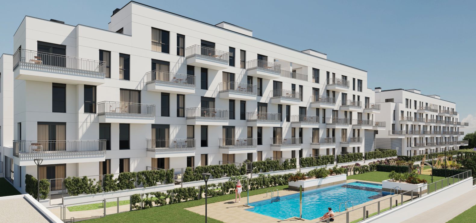 Piscina de Apartament de lloguer en  Murcia Capital amb Aire condicionat, Calefacció i Terrassa