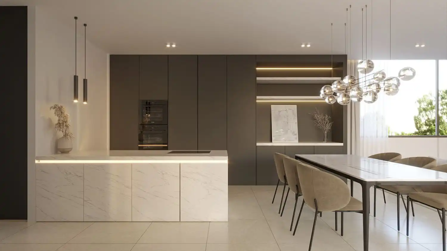 Cocina de Piso en venta en La Nucia con Terraza
