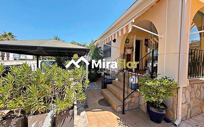 Exterior view of Single-family semi-detached for sale in El Verger  with Air Conditioner, Private garden and Terrace