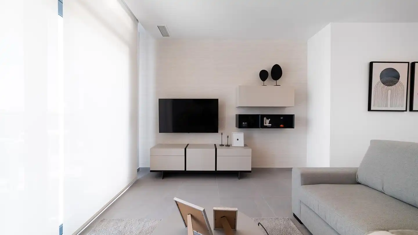 Sala de estar de Piso en venta en Benidorm con Aire acondicionado, Terraza y Piscina