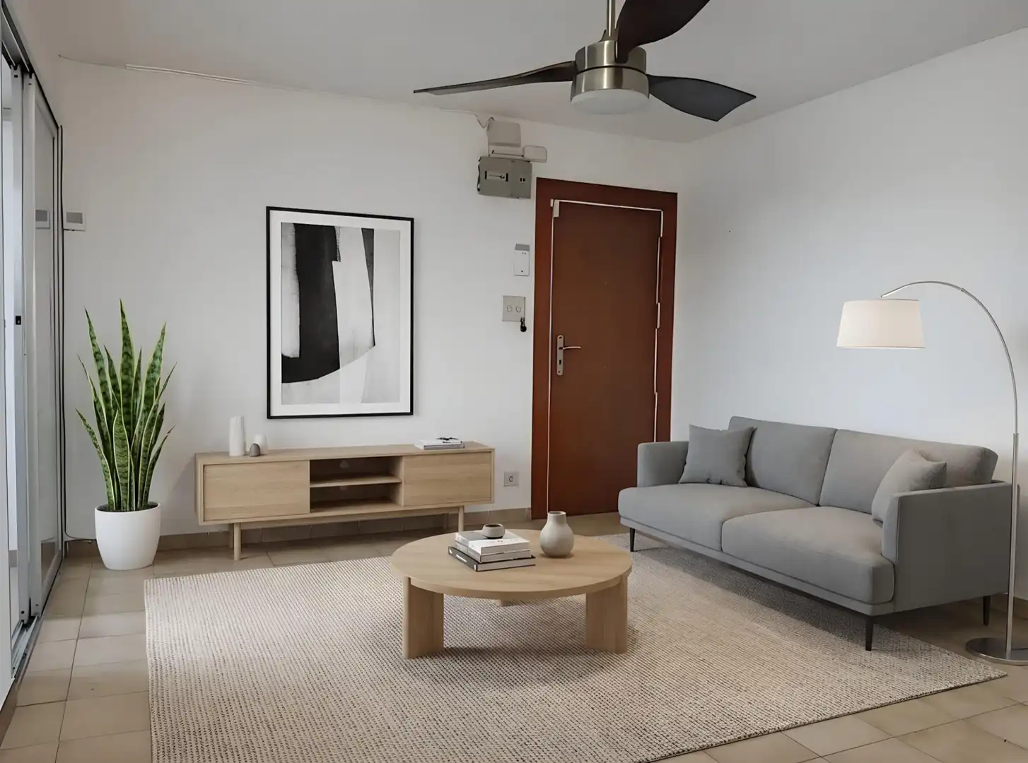 Sala de estar de Piso en venta en Terrassa con Alarma
