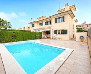 Exterior view of Single-family semi-detached for sale in Llucmajor  with Air Conditioner, Terrace and Storage room