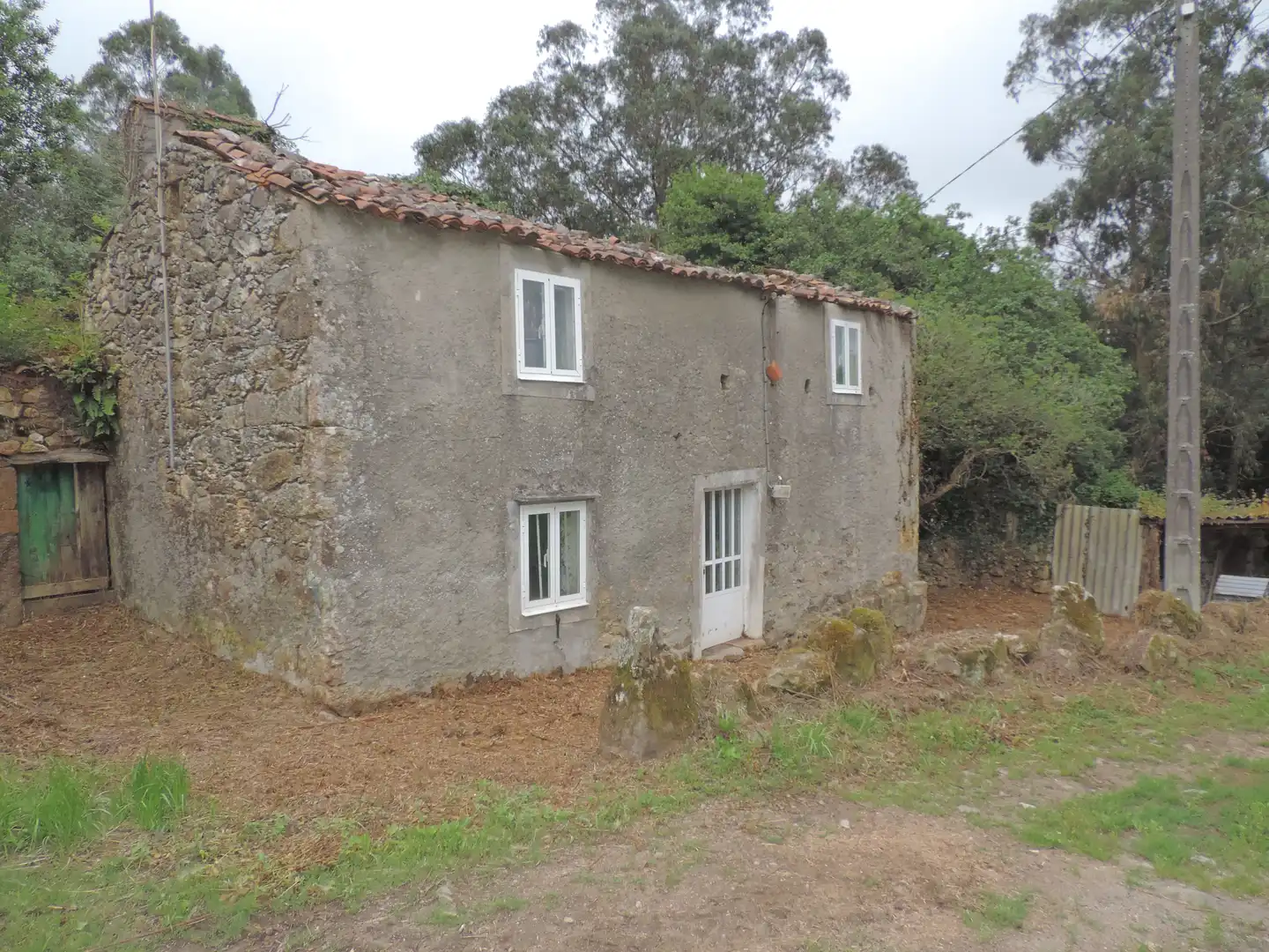 Vista exterior de Casa o chalet en venta en A Laracha   con Jardín privado