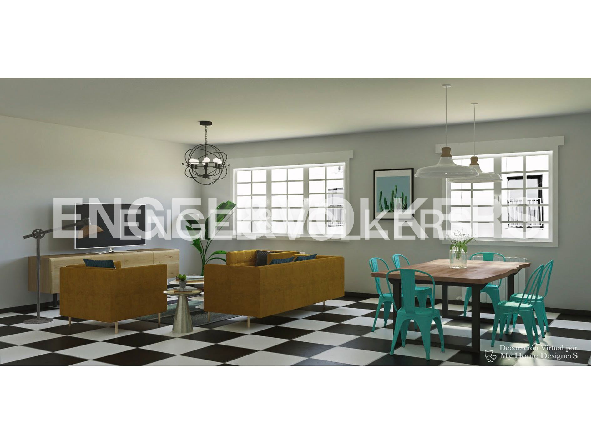 Living room of Apartment for sale in  Madrid Capital  with Heating, Private garden and Terrace