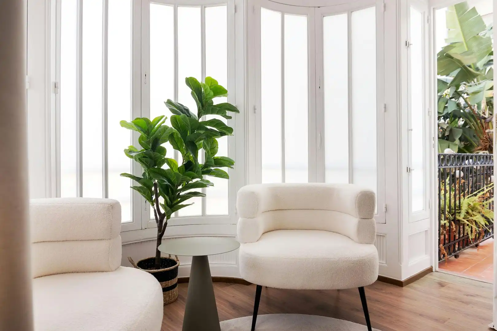 Wohnzimmer von Wohnung zur Miete in Valencia mit Klimaanlage, Heizung und Möbliert