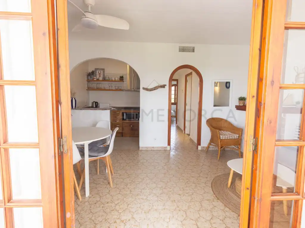 Menjador de Apartament en venda en Alaior amb Aire condicionat, Terrassa i Piscina