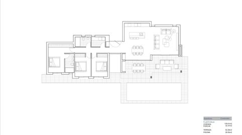 VILLA DE LUJO con PISCINA PRIVADA en CALPEVIVIENDA Ref  TU007ND139 m CONSTRUIDOS742 m PARCELATRES DORMITORIOSDOS BANtildeOSTERRAZA, imatge 5