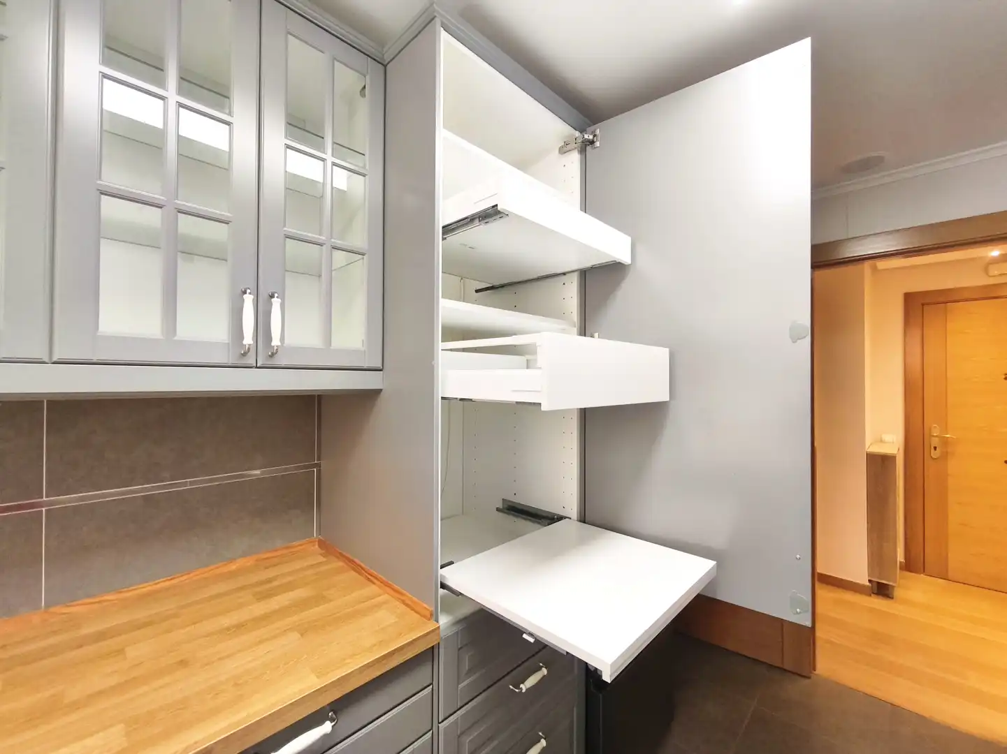 Kitchen of Flat for sale in Entrena  with Air Conditioner, Heating and Parquet flooring