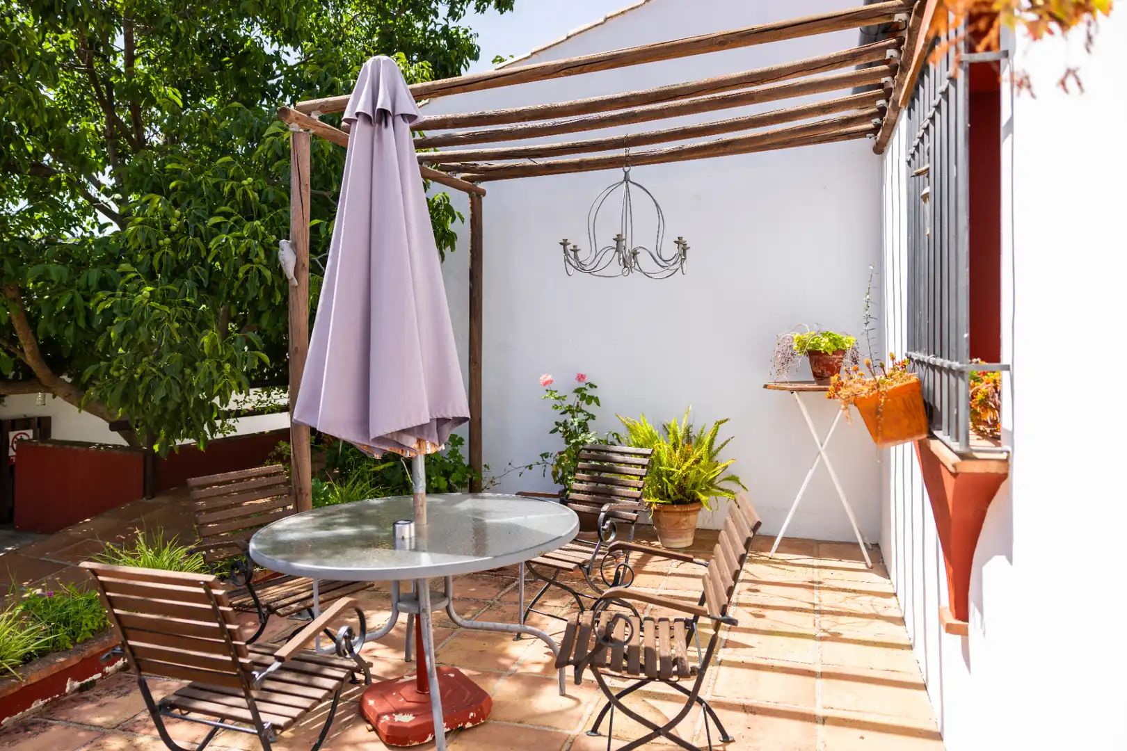 Terraza de Finca rústica en venta en Montejaque con Aire acondicionado, Jardín privado y Terraza