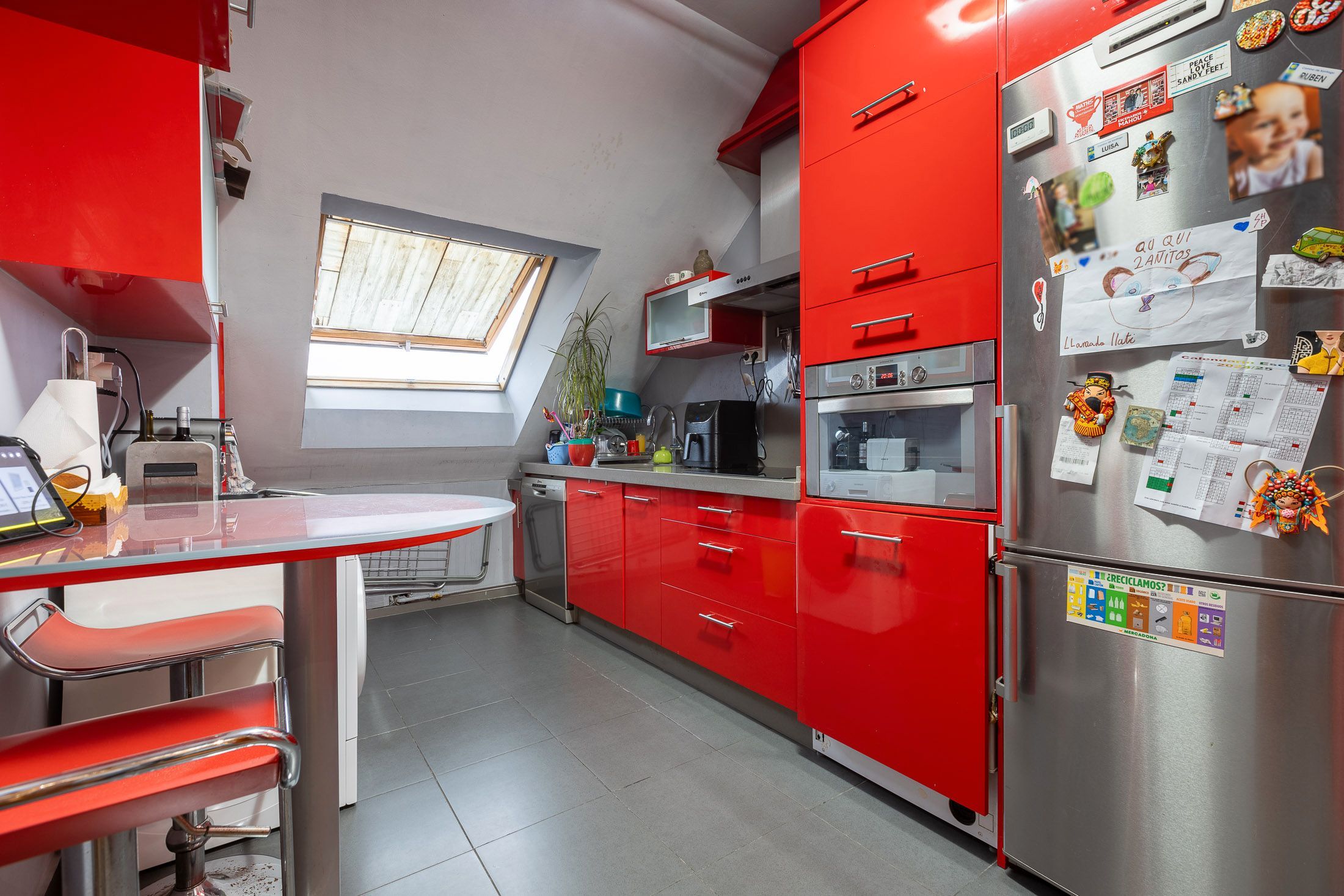 Kitchen of Flat for sale in A Coruña Capital   with Heating, Storage room and Furnished