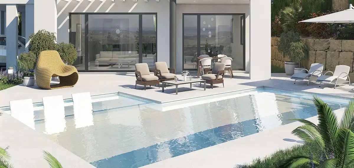 Terraza de Casa o chalet en venta en Mijas con Aire acondicionado, Jardín privado y Terraza