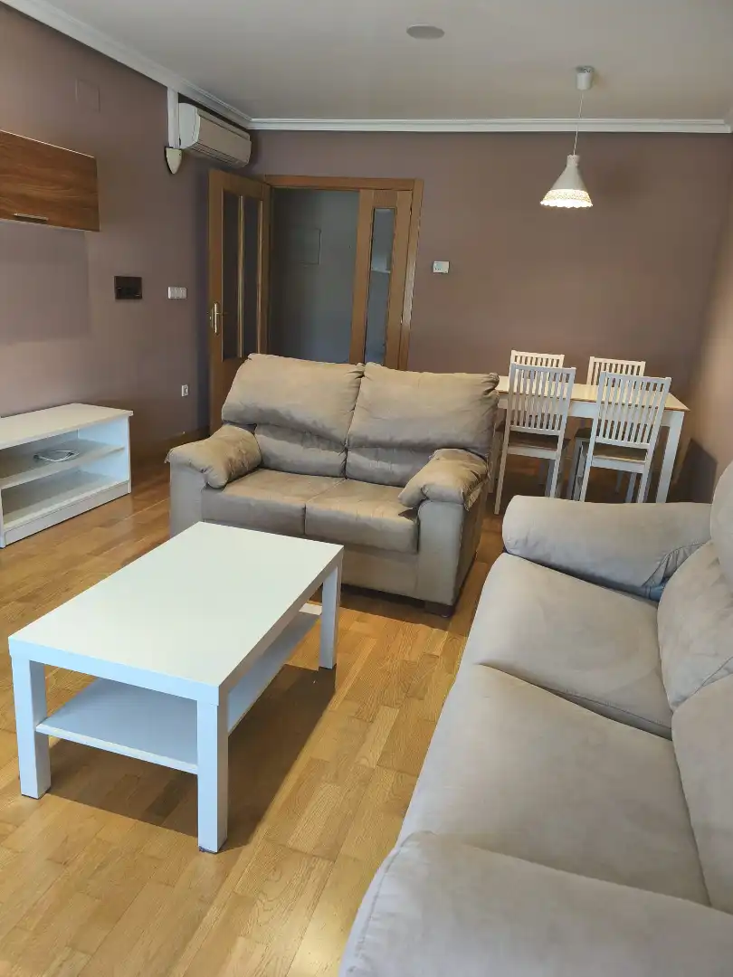 Living room of Flat for rent in Cuenca  with Air Conditioner, Heating and Parquet flooring