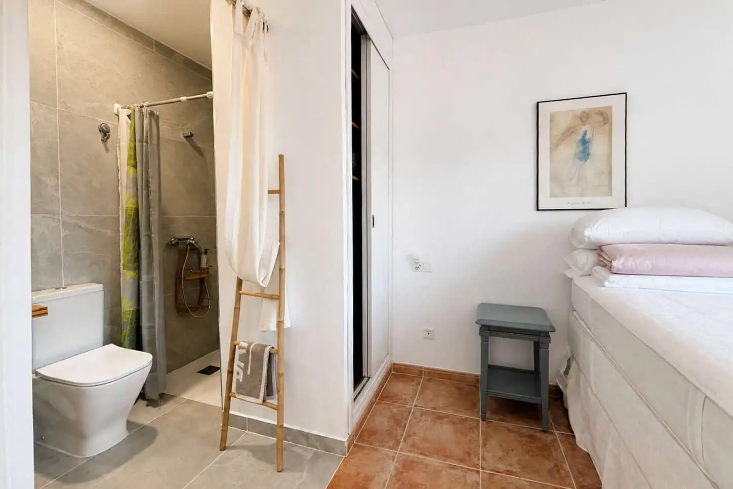 Bany de Casa adosada de lloguer en Alcúdia amb Terrassa, Moblat i Balcó