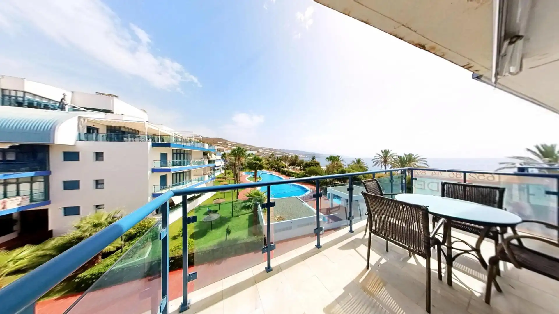Terrasse von Wohnung zum Verkauf in Gualchos mit Klimaanlage, Heizung und Terrasse