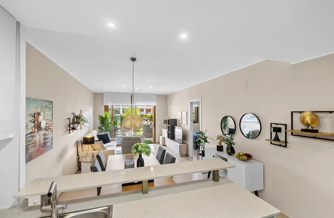 Sala d'estar de Apartament en venda en Orihuela amb Aire condicionat, Calefacció i Jardí privat