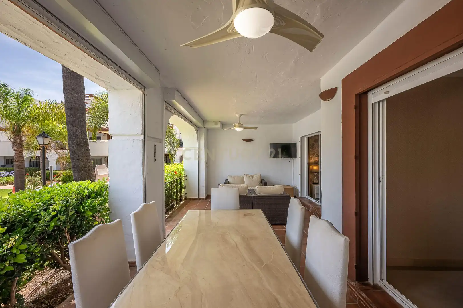 Terraza de Apartamento en venta en Marbella con Aire acondicionado, Jardín privado y Trastero
