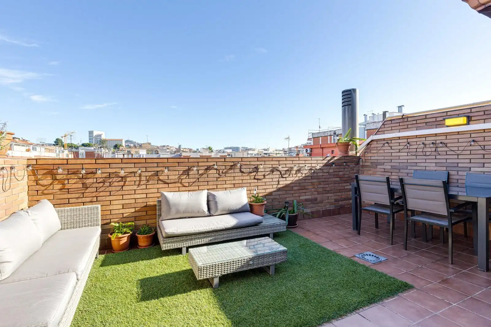 Terrace of Flat for sale in Sant Joan Despí  with Air Conditioner, Heating and Private garden