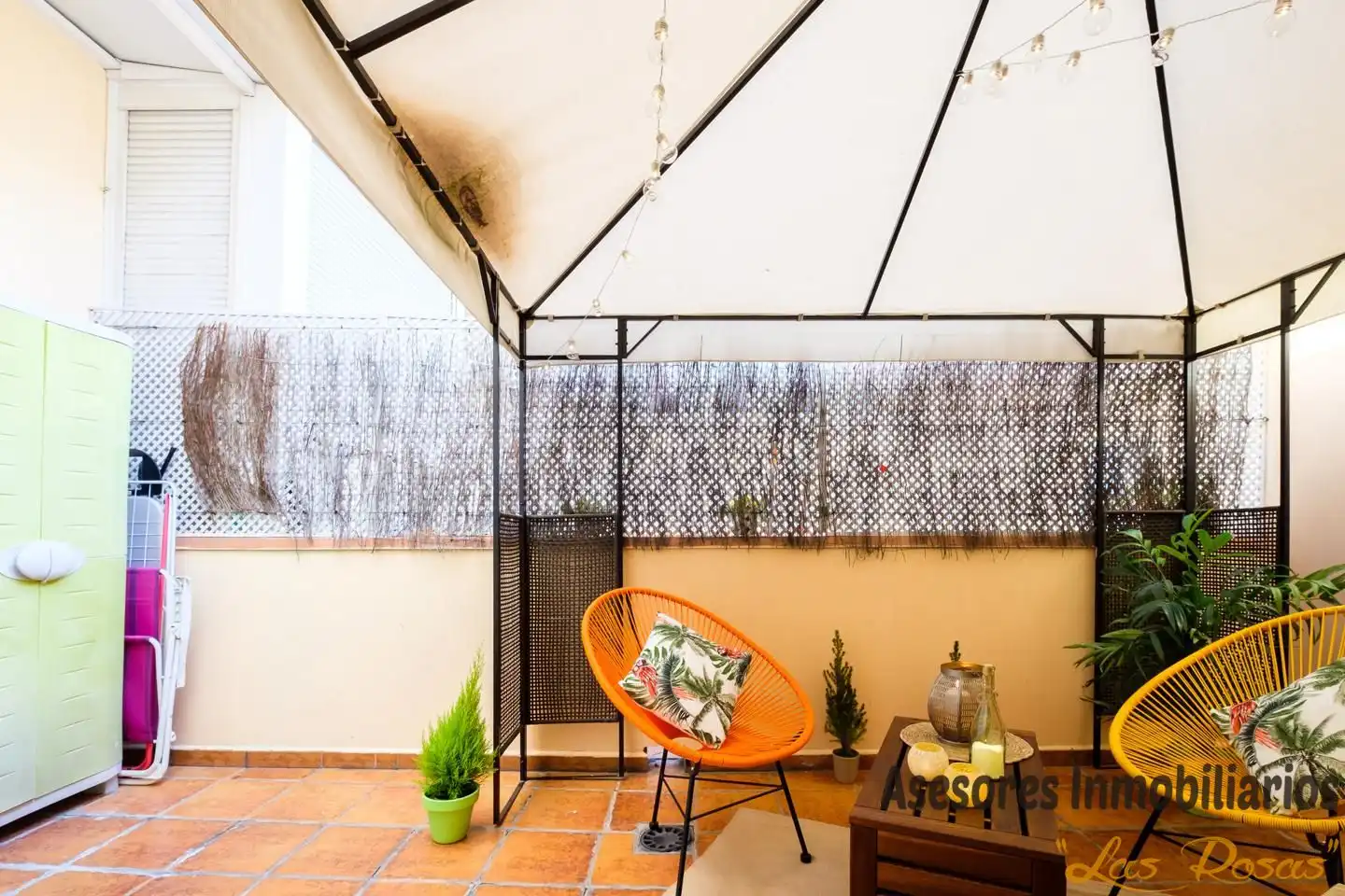Terrasse von Wohnung zur Miete in Madrid mit Klimaanlage und Möbliert