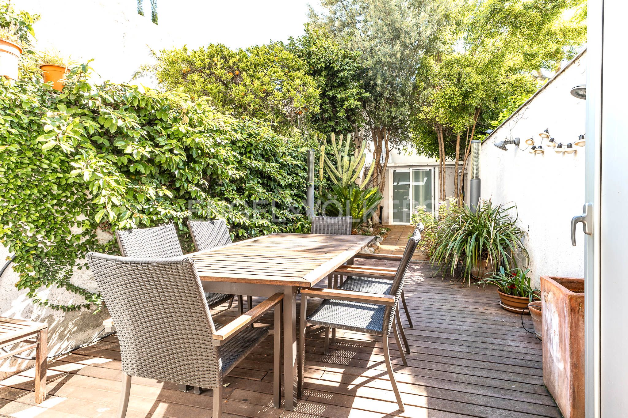 Terrace of Apartment to rent in Mataró  with Air Conditioner, Heating and Furnished