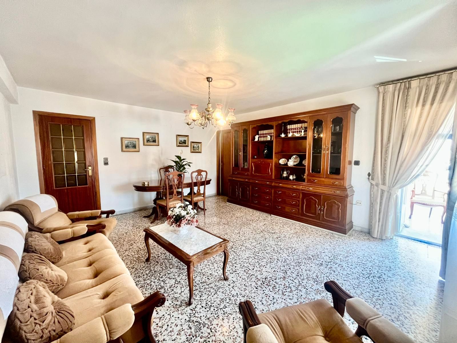Living room of Flat for sale in  Almería Capital  with Air Conditioner, Heating and Terrace