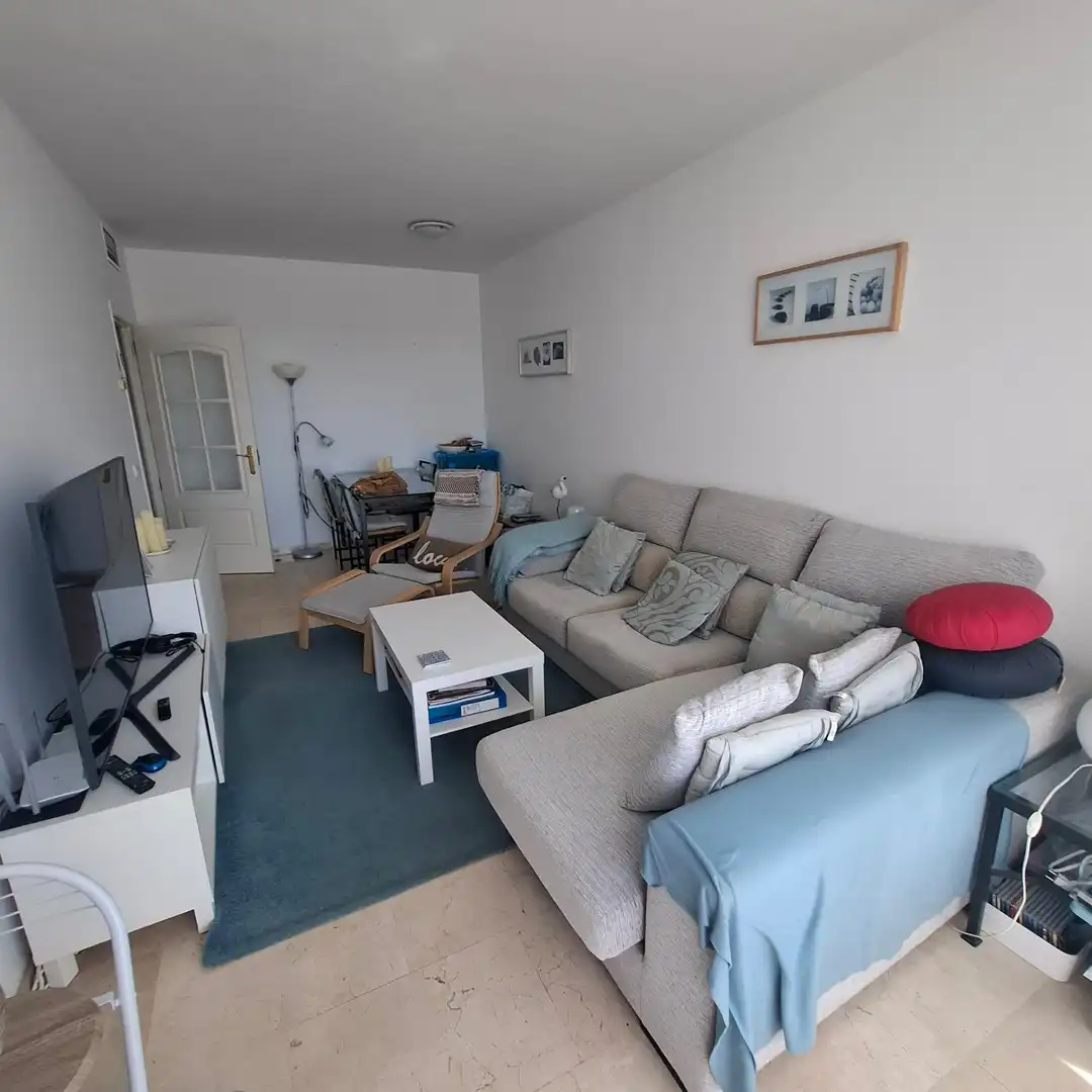 Living room of Flat for sale in Manilva  with Air Conditioner, Terrace and Storage room