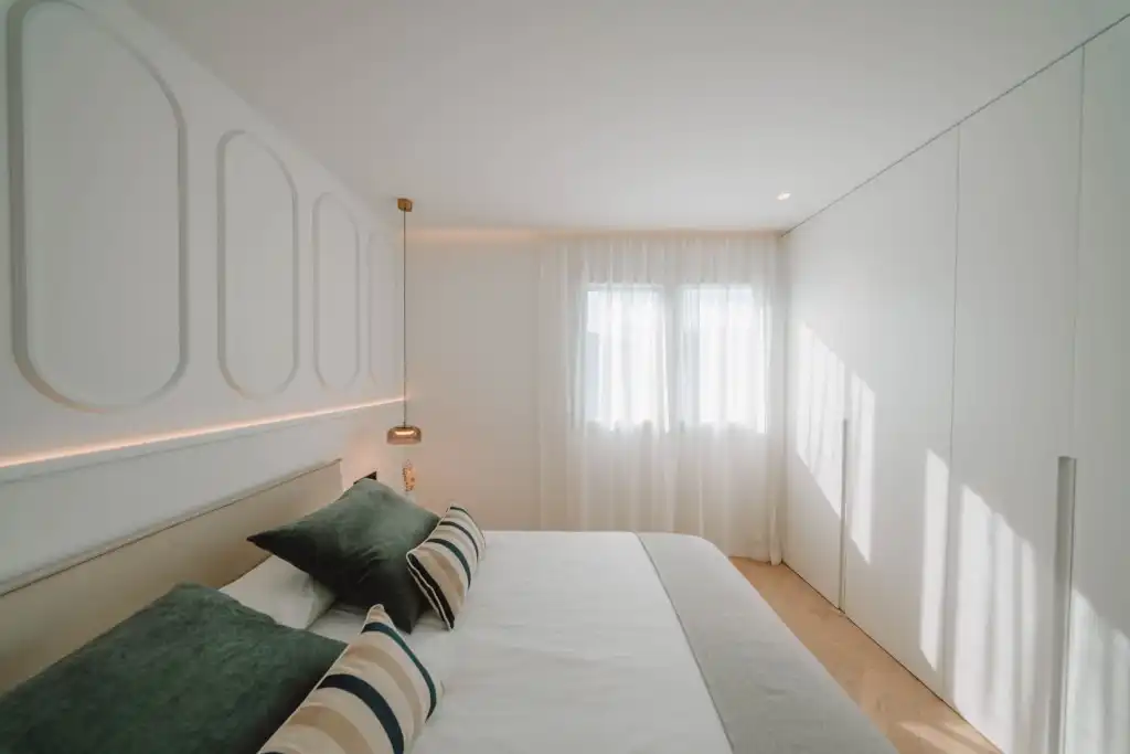 Schlafzimmer von Wohnungen zum Verkauf in  Palma de Mallorca mit Klimaanlage und Möbliert