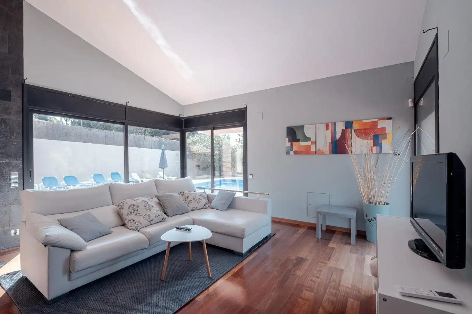 Sala de estar de Casa o chalet en venta en Caldes de Montbui con Aire acondicionado, Calefacción y Jardín privado