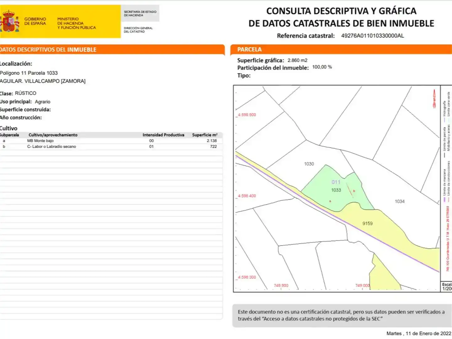 Terreno en venta en Villalcampo, Zamora