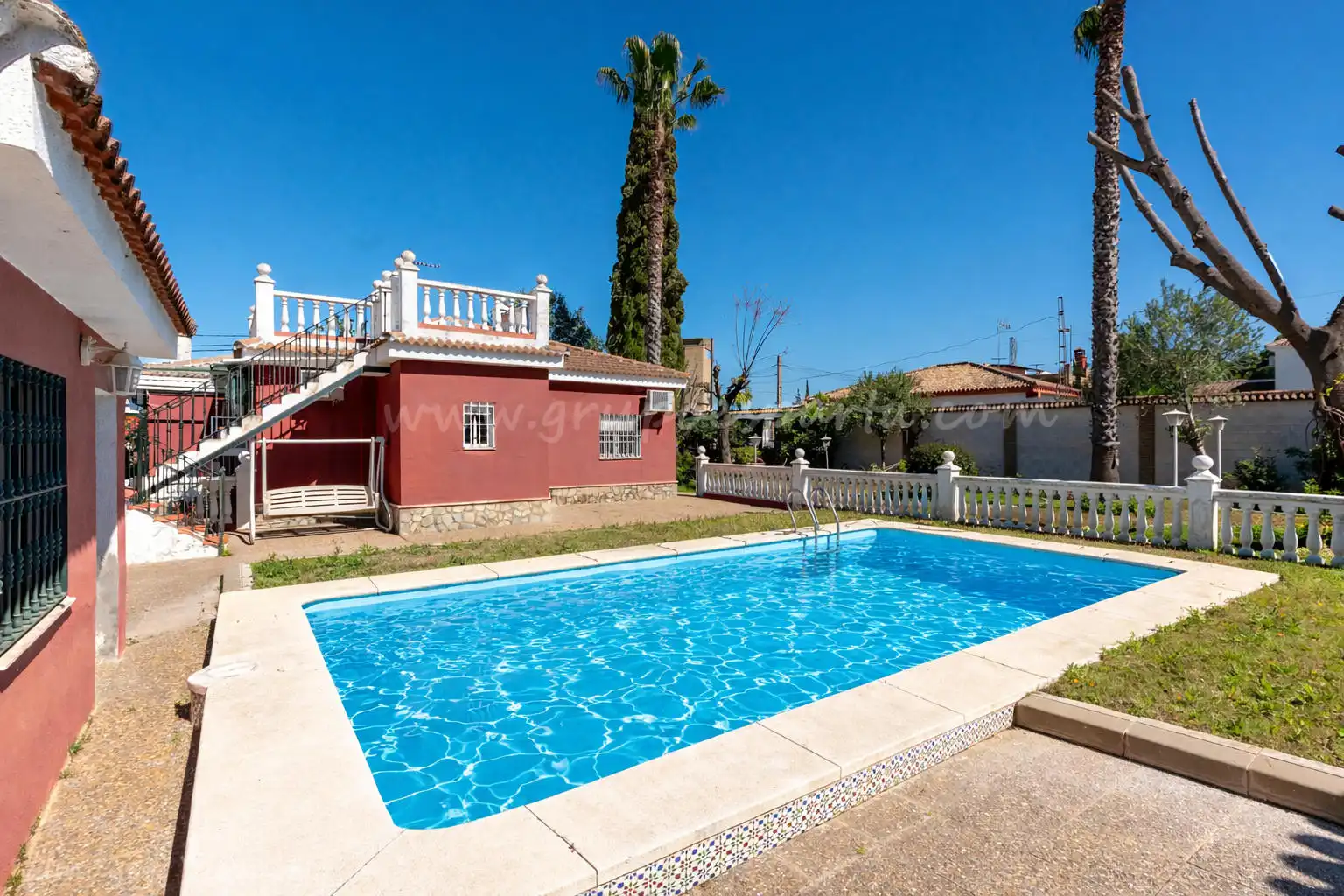 Piscina de Casa o chalet en venta en Villanueva del Ariscal con Aire acondicionado, Calefacción y Jardín privado