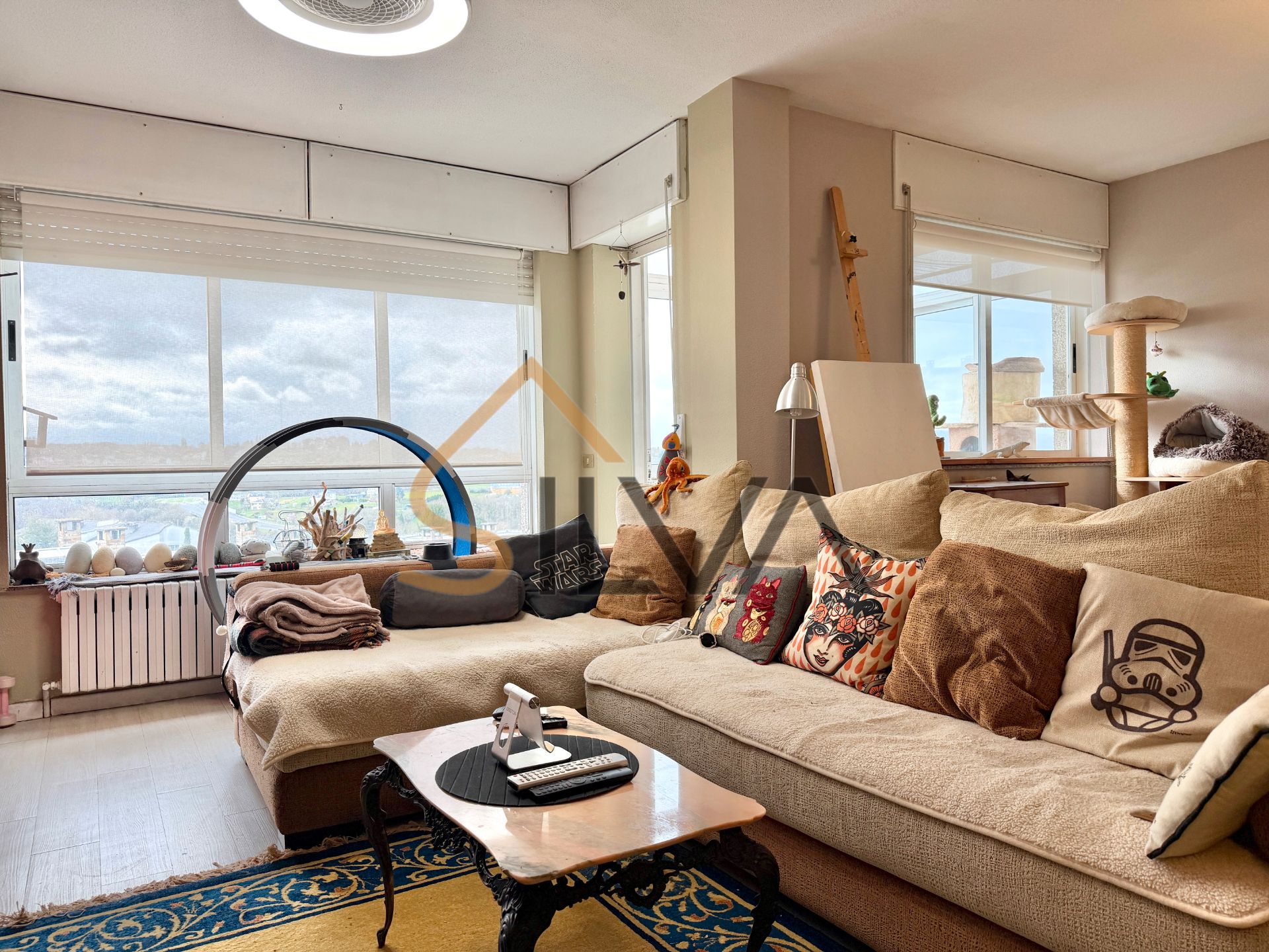 Sala de estar de Piso en venta en Lugo Capital con Calefacción, Terraza y Trastero