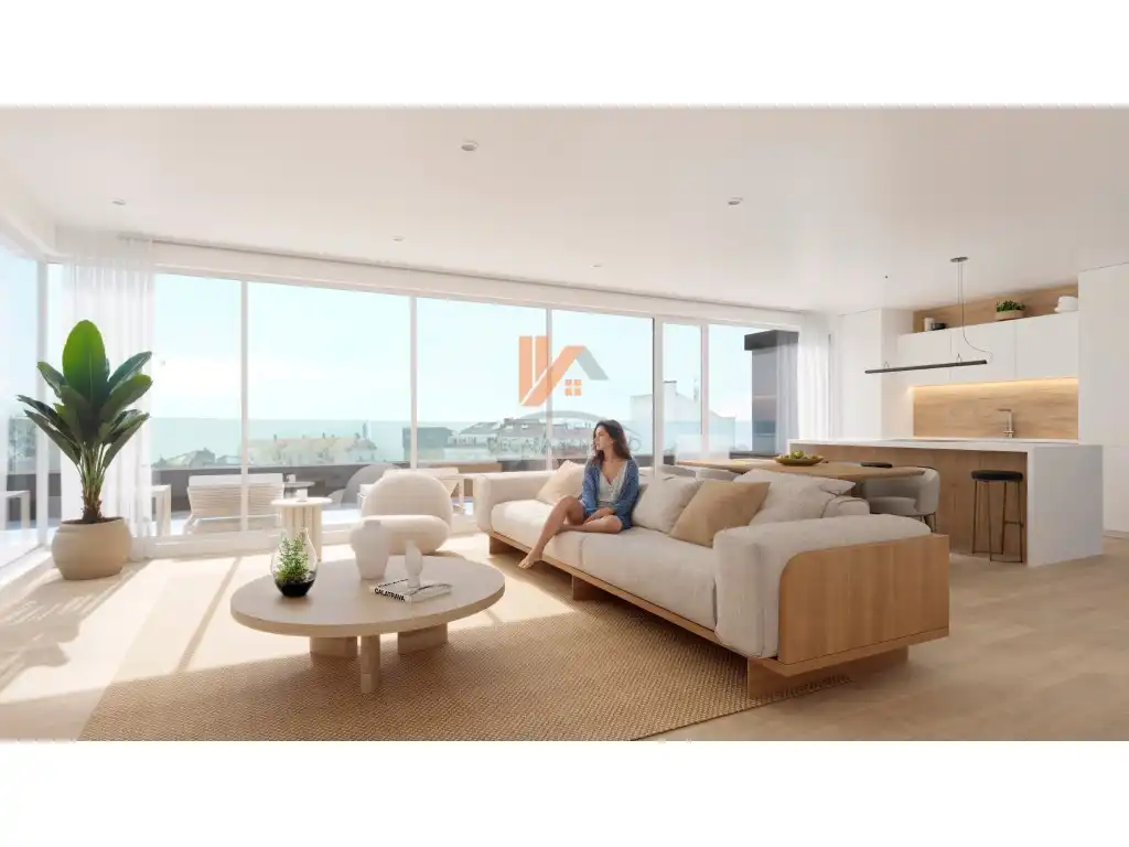 Sala de estar de Piso en venta en Cambados con Calefacción y Terraza