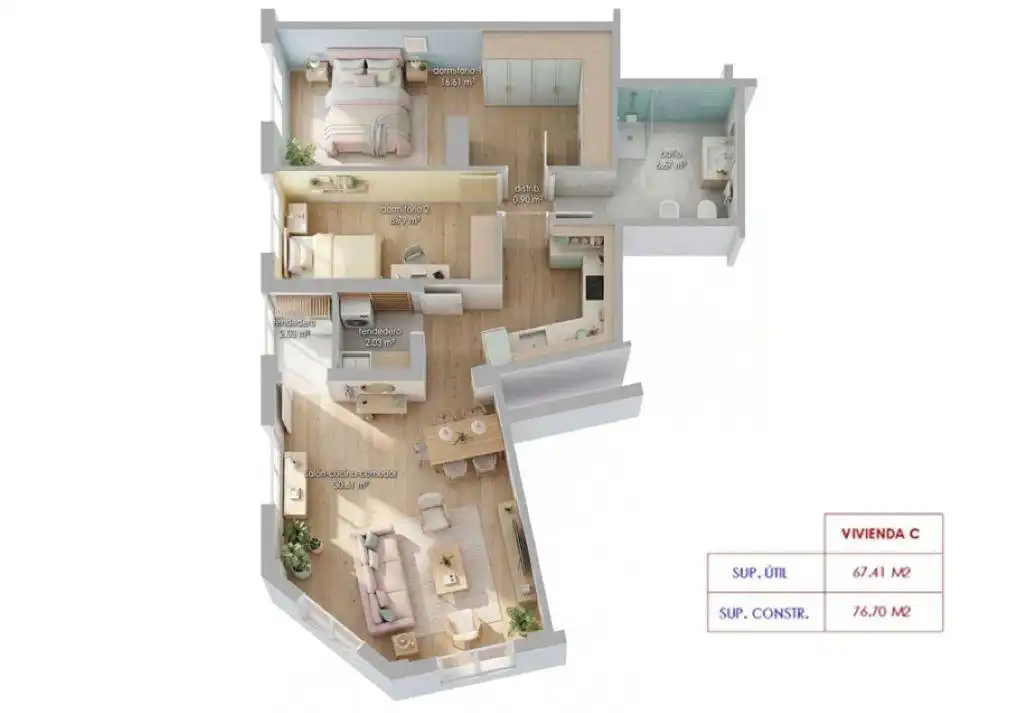 Flat for sale in Los Corrales de Buelna   with Heating and Parquet flooring