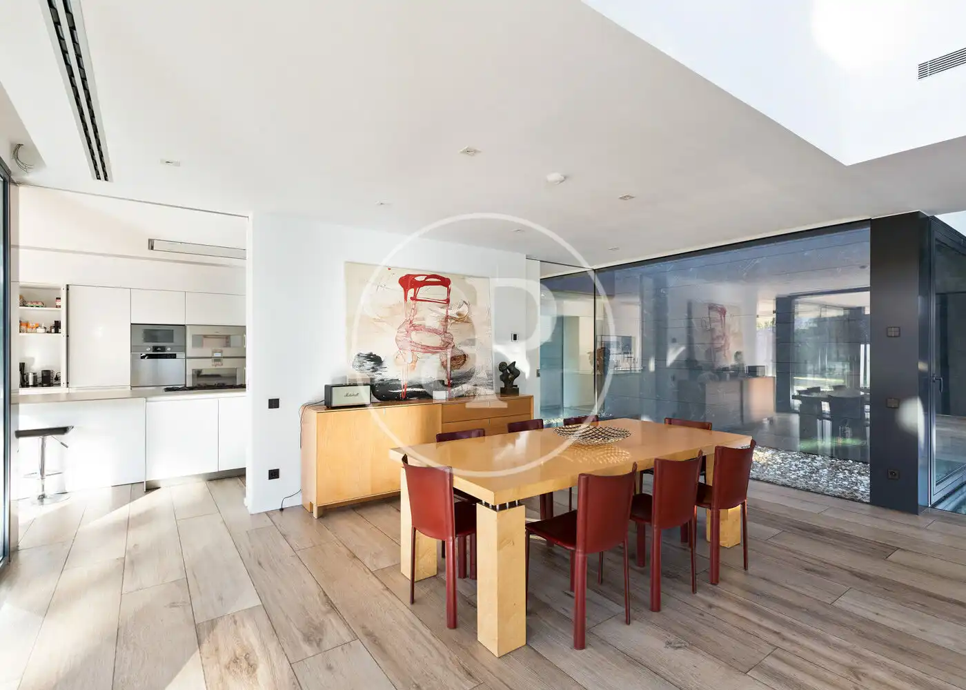 Dining room of Houses for sale in Sant Cugat del Vallès  with Air Conditioner, Heating and Private garden