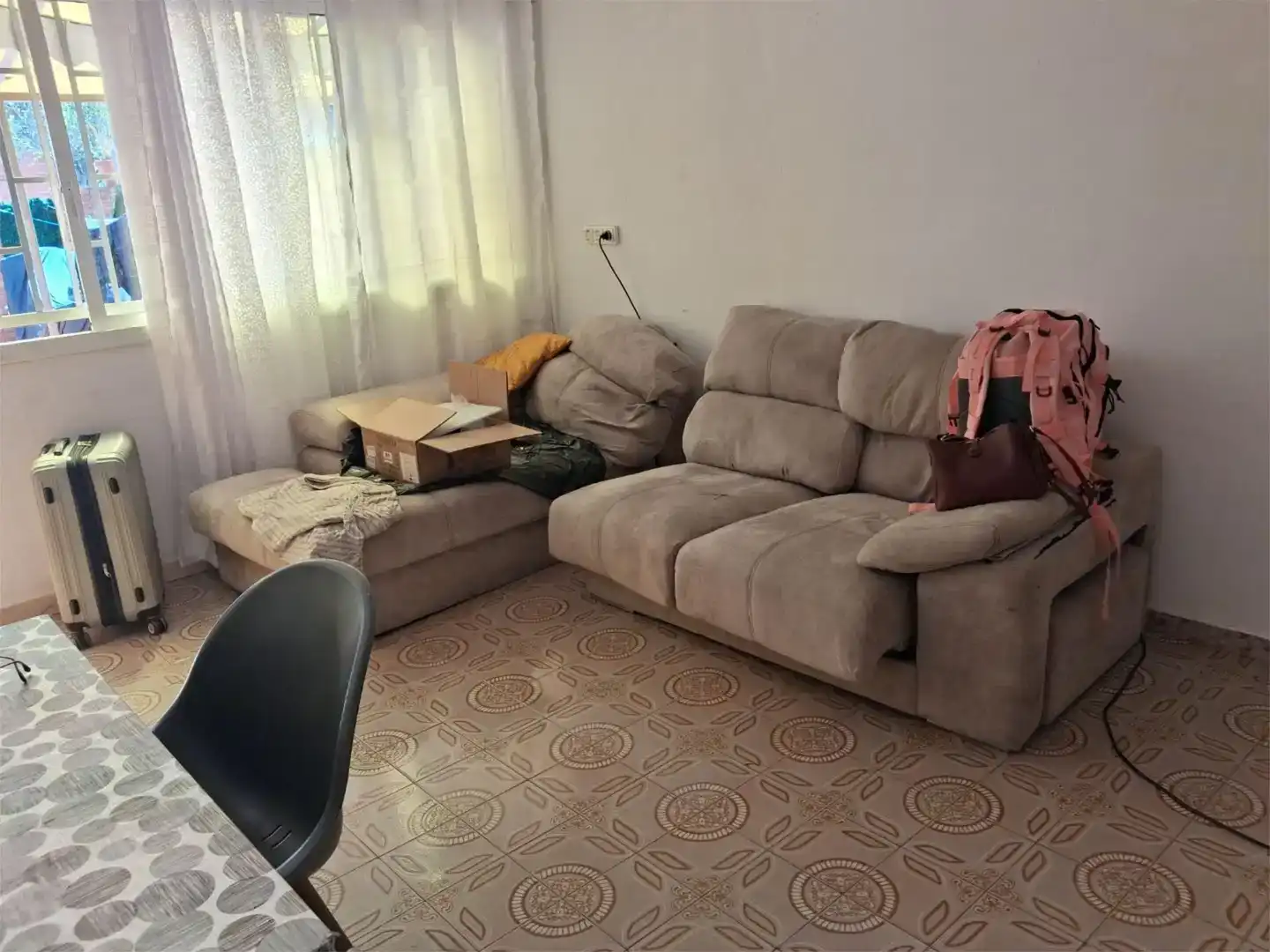 Sala d'estar de Casa adosada per a compartir en Barcelona amb Moblat