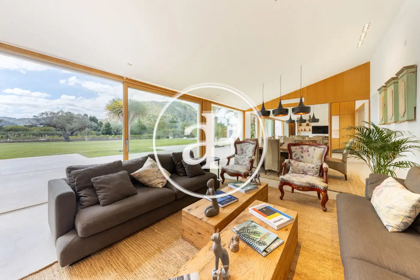 Living room of Houses for sale in Pollença  with Air Conditioner, Heating and Private garden