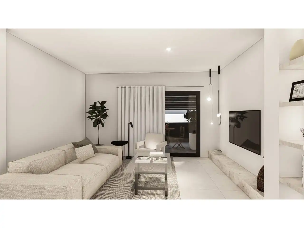 Sala de estar de Piso en venta en Sant Julià de Vilatorta con Calefacción y Terraza