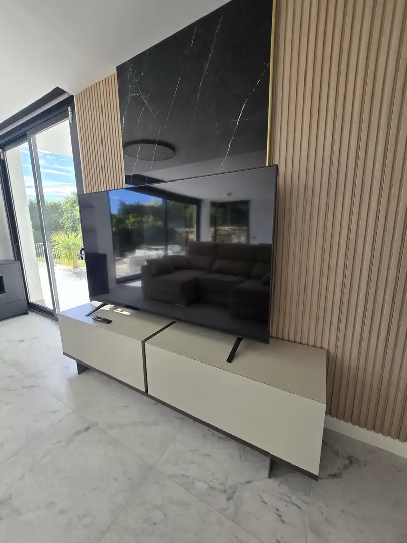 Sala de estar de Casa o chalet de alquiler en Finestrat con Aire acondicionado, Calefacción y Jardín privado
