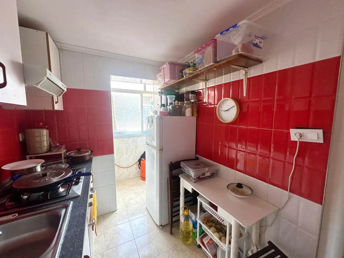 Kitchen of Flat for sale in Alicante / Alacant  with Air Conditioner, Furnished and Balcony