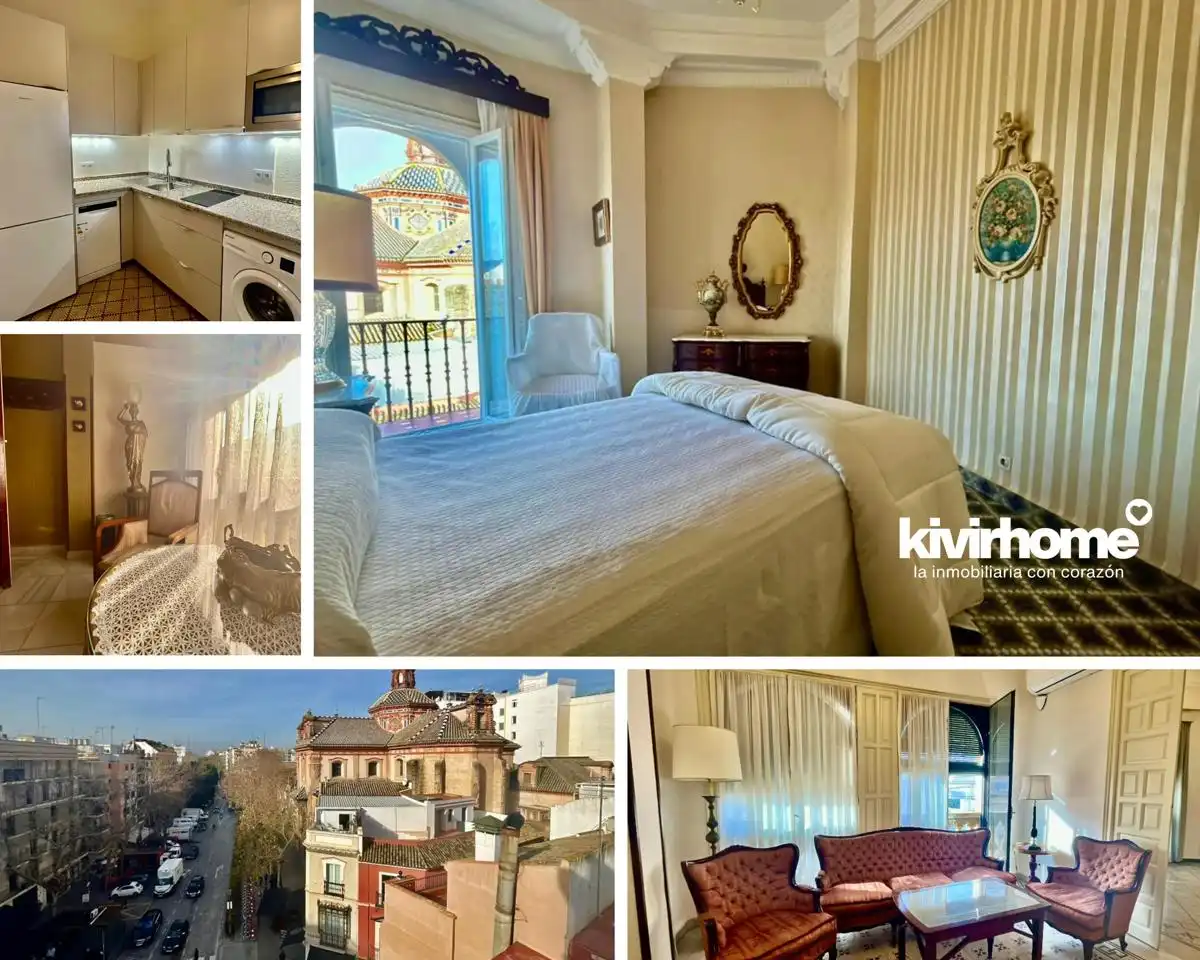 Habitación de Piso de alquiler en Sevilla con Aire acondicionado, Terraza y Amueblado