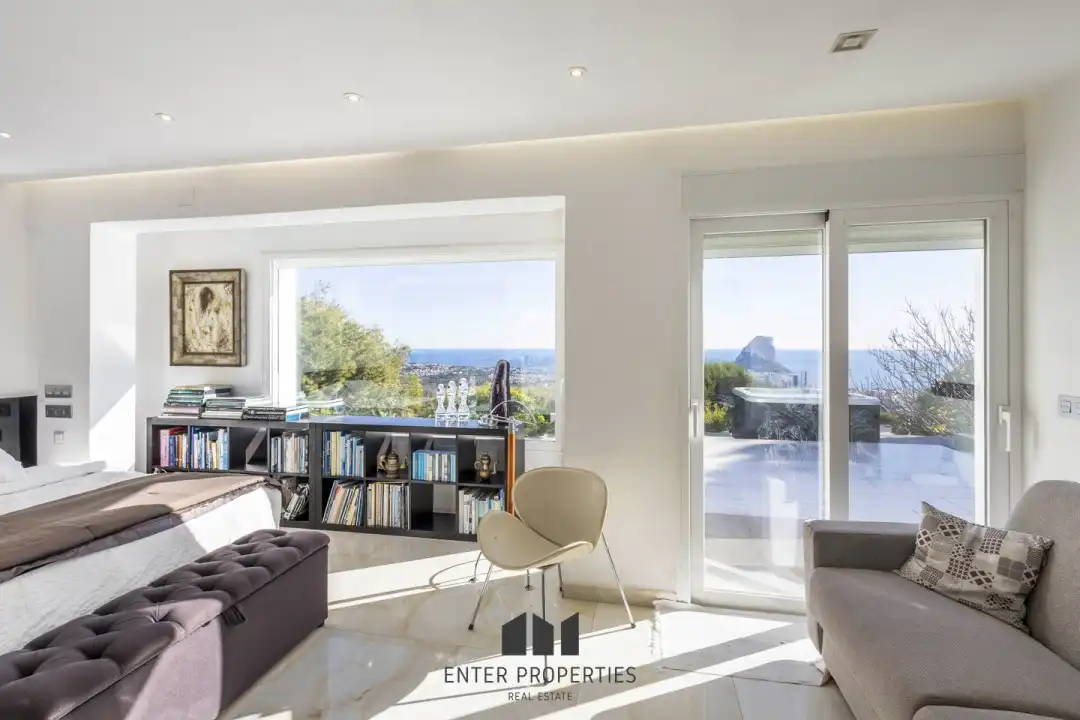 Living room of Flat for rent in Calpe / Calp  with Air Conditioner, Heating and Terrace