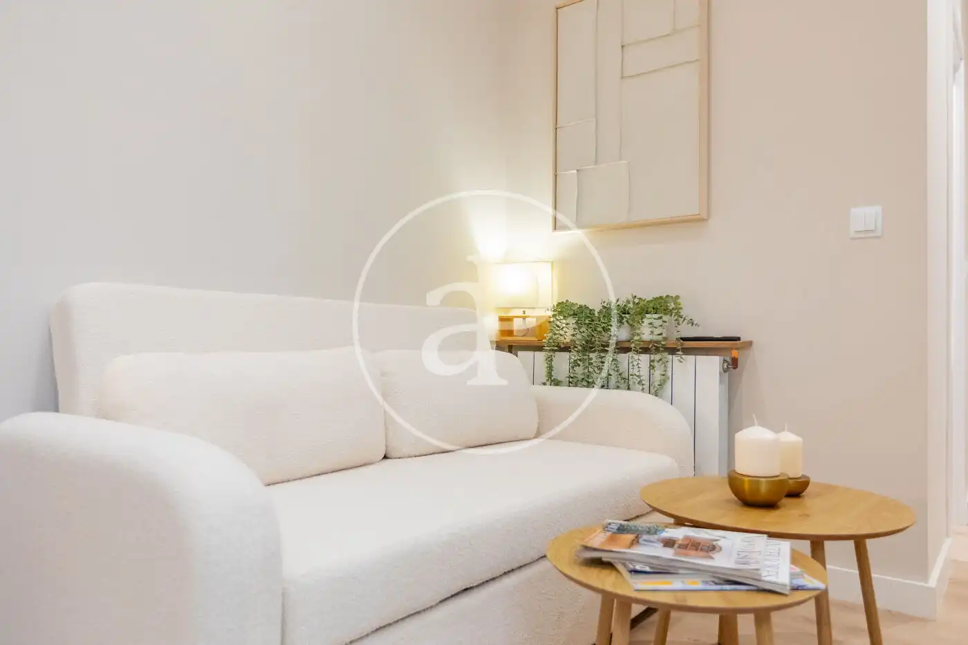 Living room of Flat for rent in  Madrid Capital  with Air Conditioner, Heating and Terrace