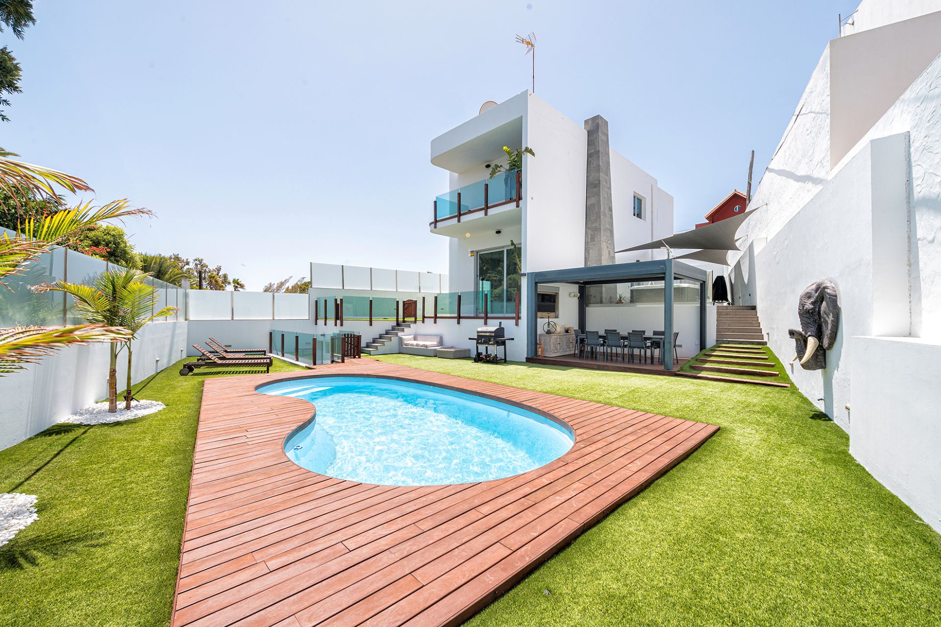 Piscina de Casa o chalet en venta en Telde con Jardín privado, Terraza y Piscina