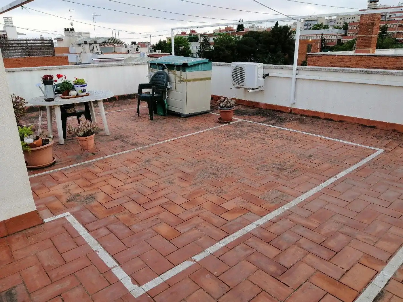 Terrace of Flat for rent in Badalona  with Air Conditioner, Heating and Terrace