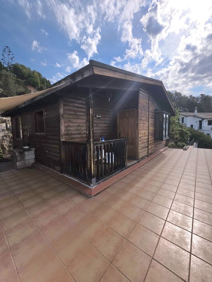 Exterior view of House or chalet for sale in Vespella de Gaià  with Air Conditioner, Parquet flooring and Terrace