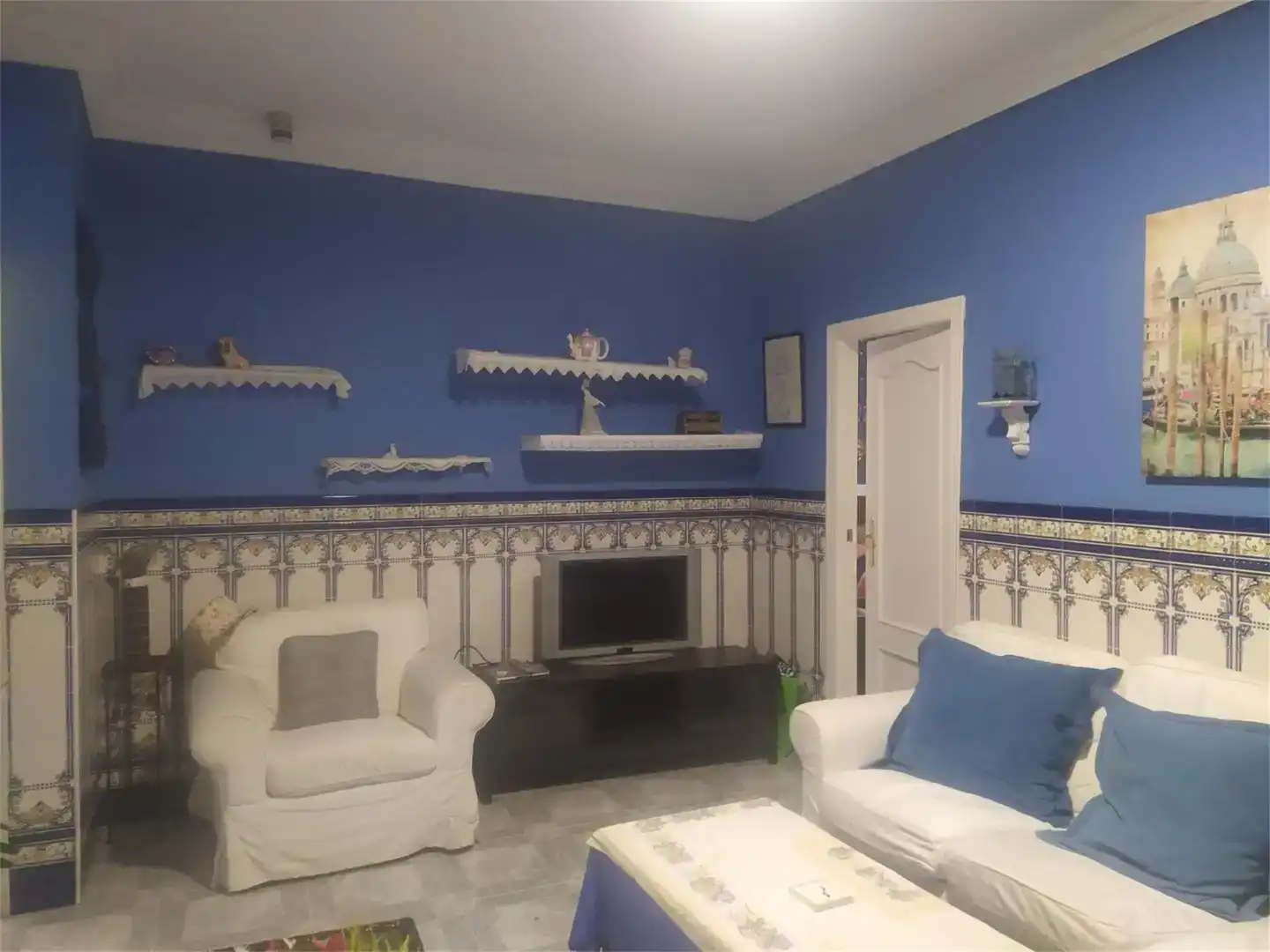 Sala de estar de Piso en venta en Belalcázar con Aire acondicionado, Amueblado y Balcón